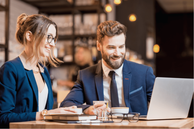 financial professionals at work